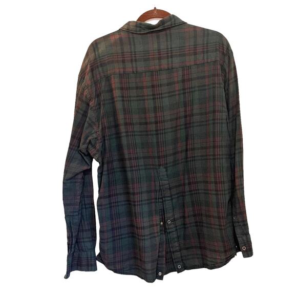 Henrik Visbkov "The Human Laundry Service" plaid snap button avant garde shirt L - Picture 2 of 8